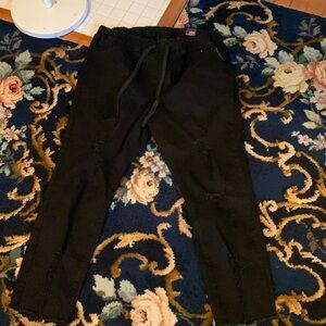 Black 1x YMI Distressed Women's Plus joggers